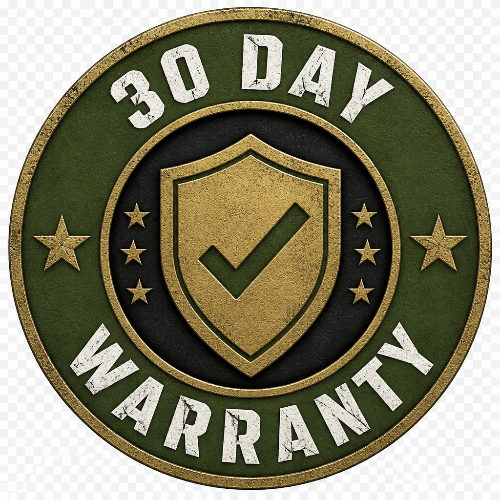 30 Day Warranty